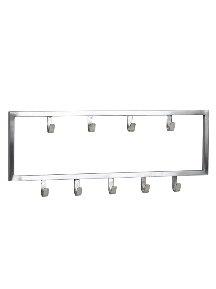 Wandgarderobe in Silber / Metall / 50x4x20