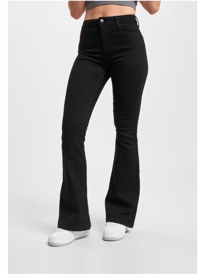 Jeanshose "DEF Flared Bootcut Jeans" in Schwarz