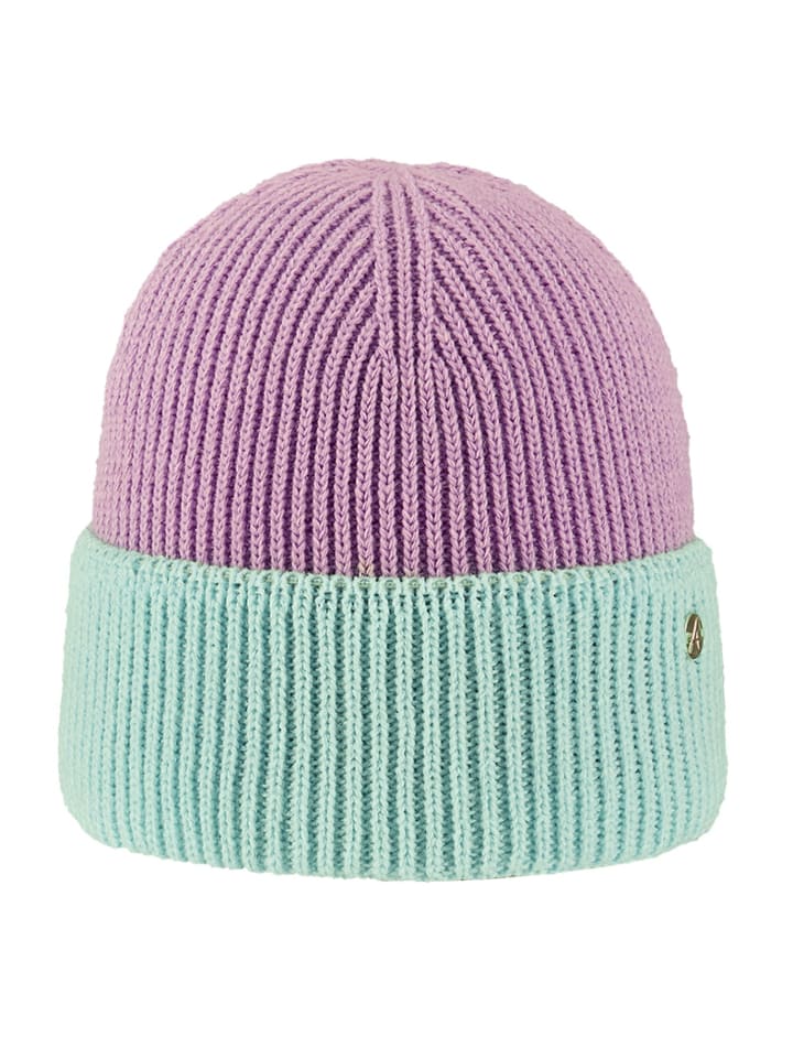 Strickmütze in lila