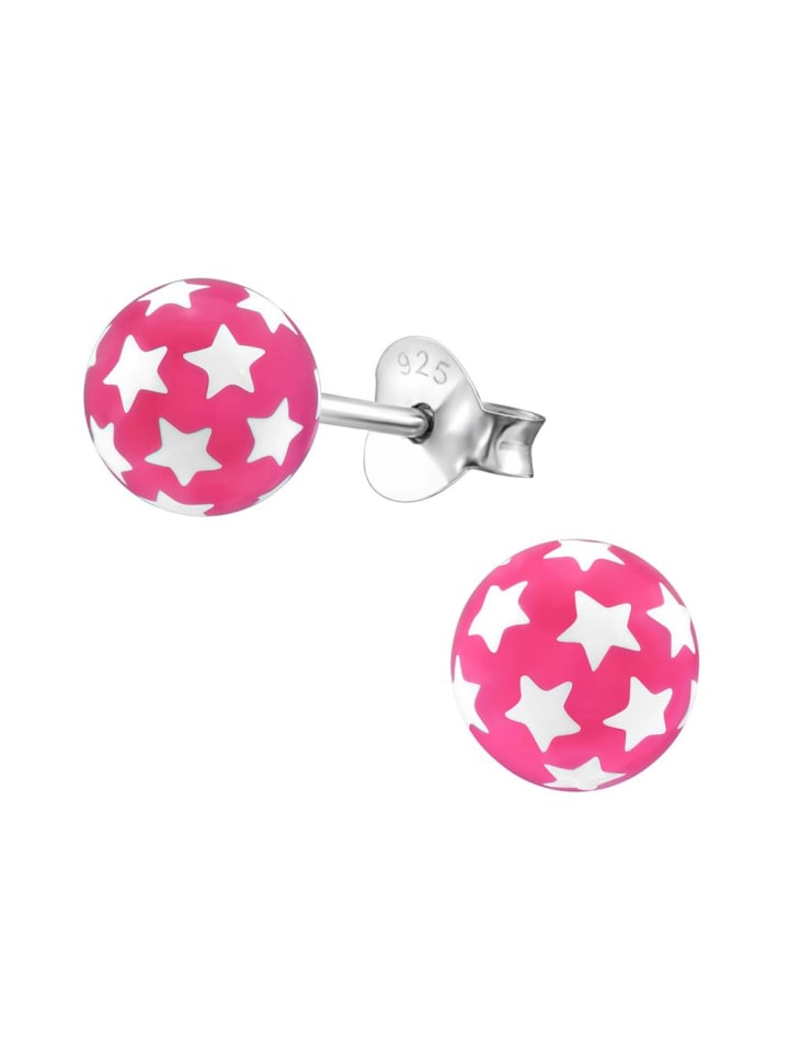 Kinder-Ohrstecker in Pink