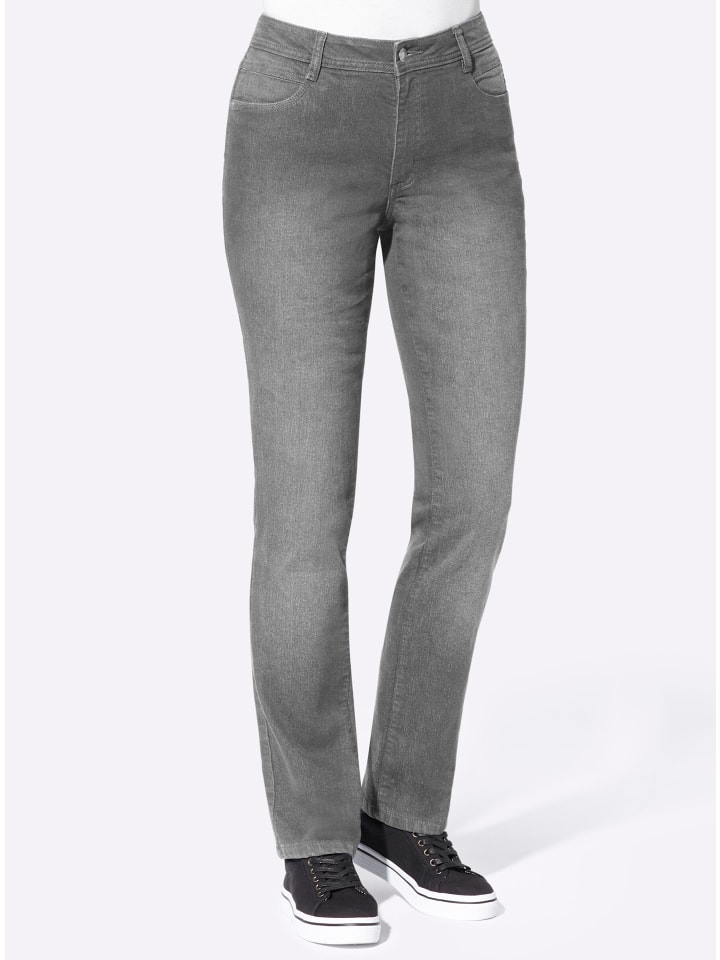 Thermo-Jeans in grey-denim