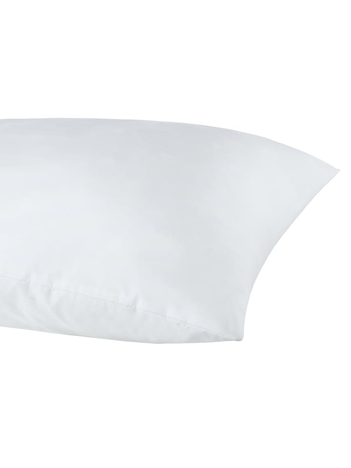 Kissen Utah glatt 80x80 cm in weiss