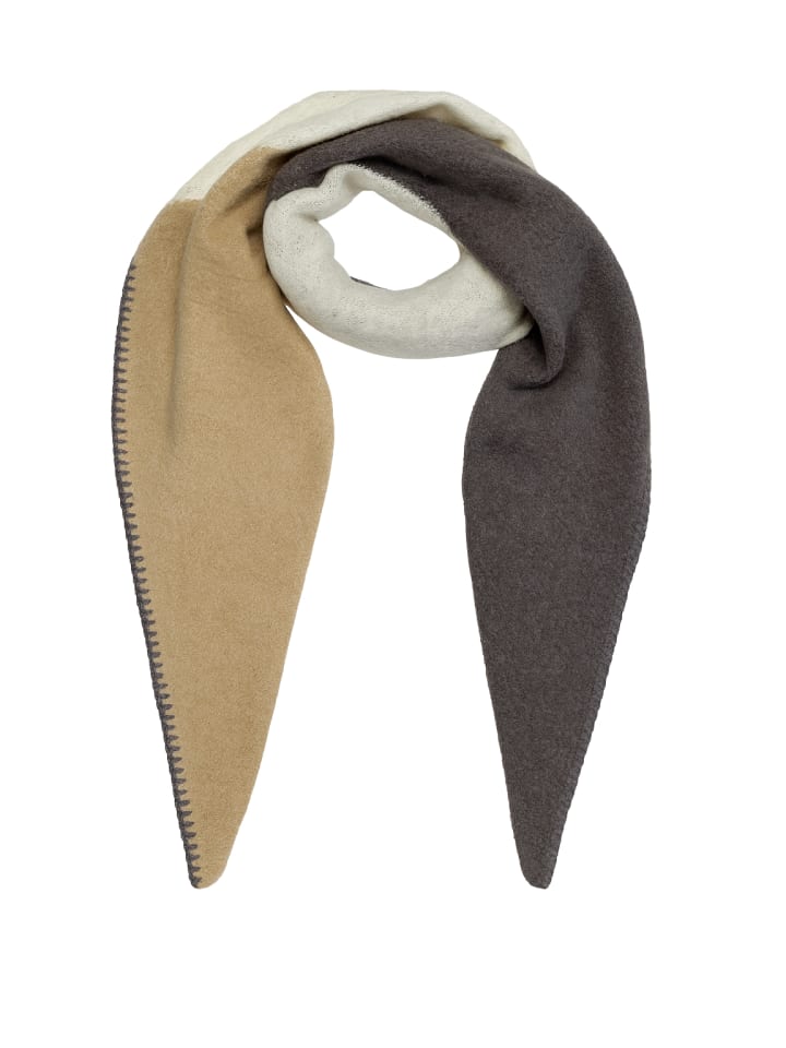 Schal Colorblock modern warm in Beige-2