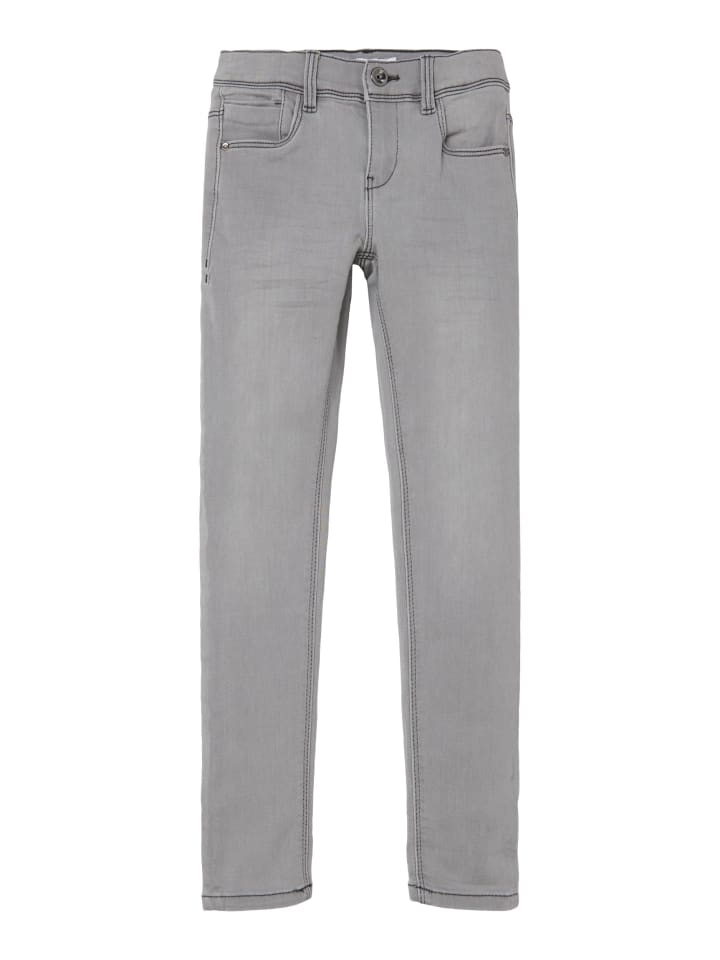 Jeanshose slim fit in medium grey denim