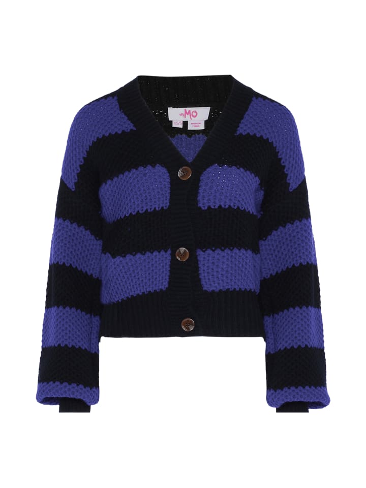 Damen Strickjacke in SCHWARZ KÖNIGSBLAU