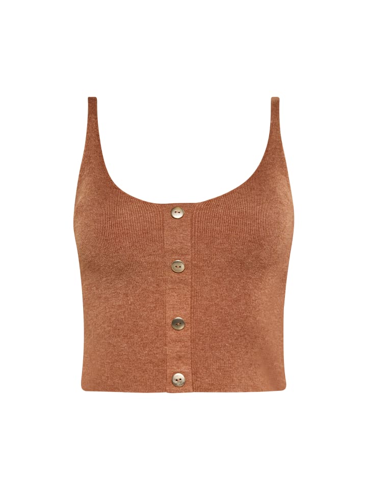 Women Top in Braun Melange