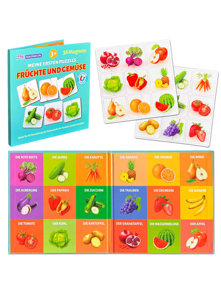 Meine ersten Puzzles Früchte und Gemüse