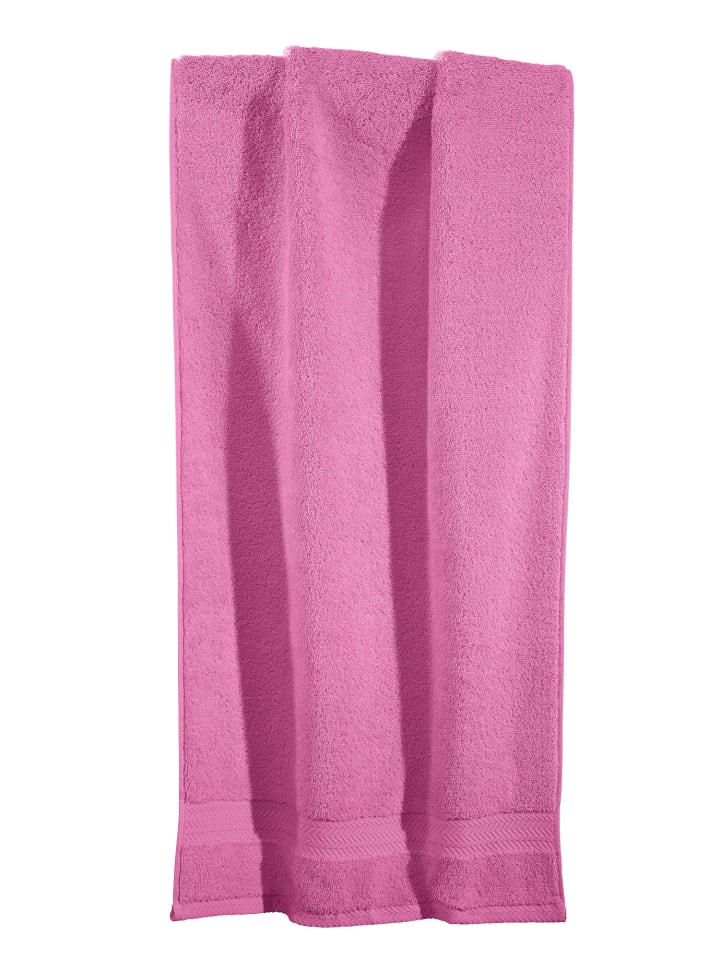 Velours-Frottier Liegetuch XXL Friedrichshafen in rosa