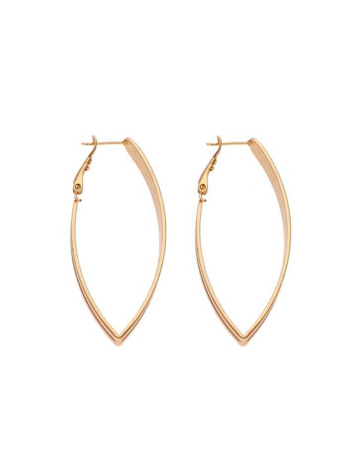 Women Hoop Earrings in Rose Gold