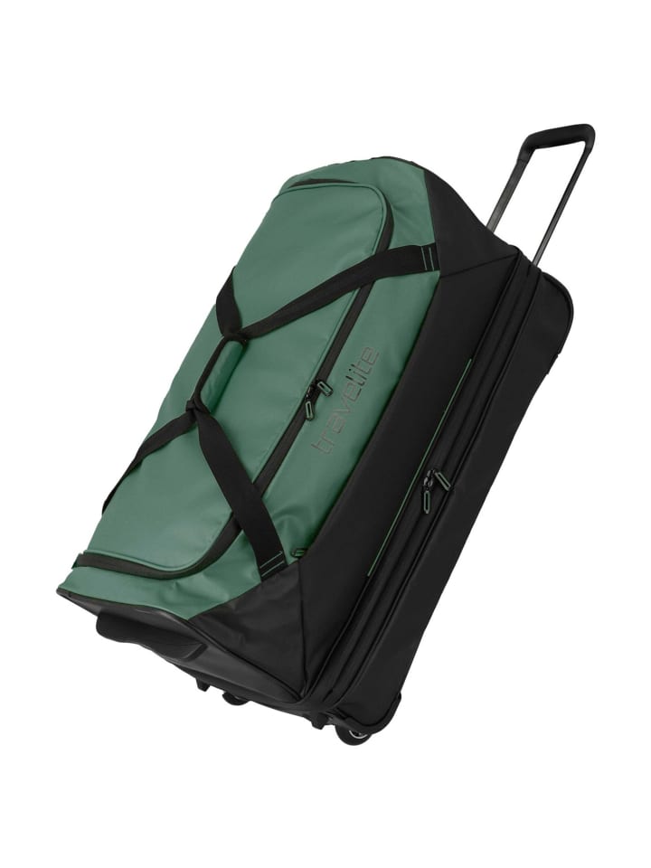 Basics - Rollenreisetasche Plane 98/119L 70 cm erw. (black) in grün
