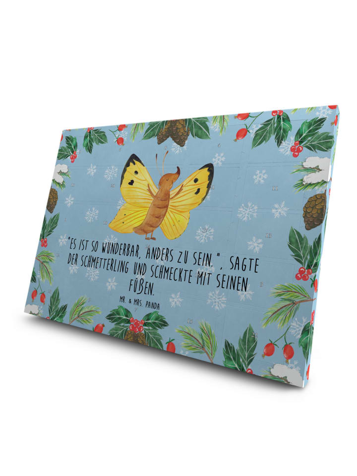 Adventskalender Schmetterling Zitronenfalter mi... in Eisblau