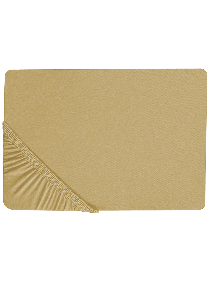 Bettlaken JANBU in Grün - (W) 90 x (H) 30 x (L) 200 cm