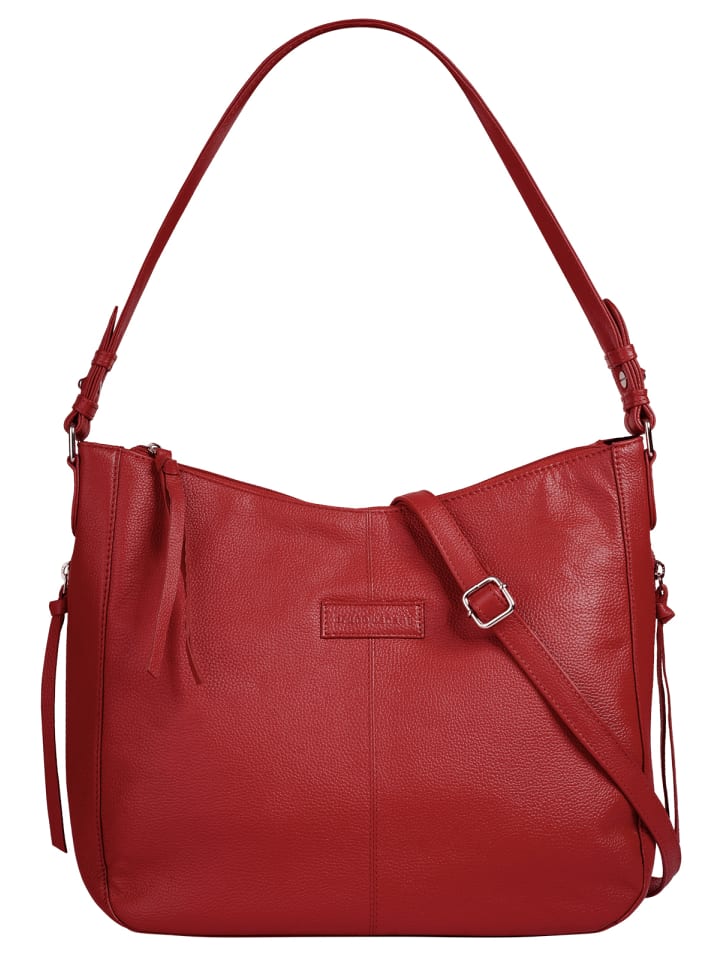 Shopper echt Leder in rot