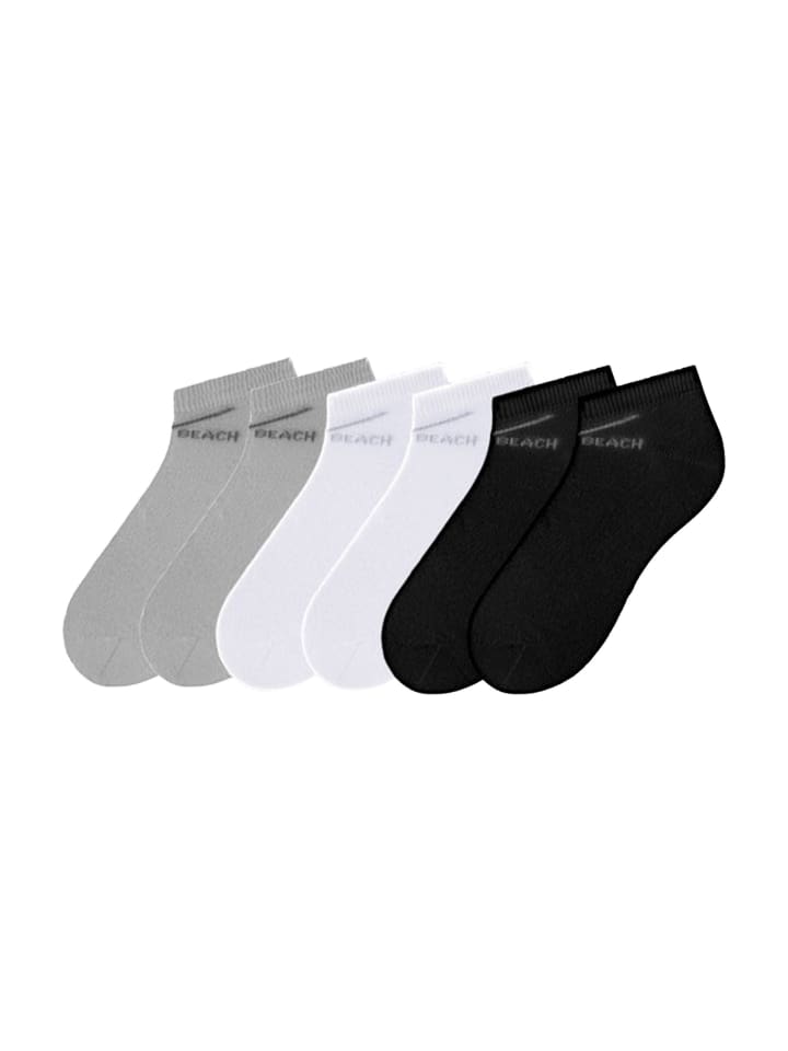 Sneakersocken in schwarz, weiß, grau