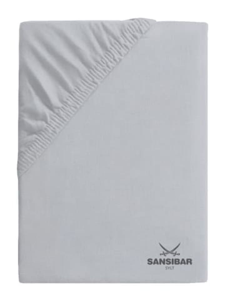 Topper-Spannbettlaken in Silber