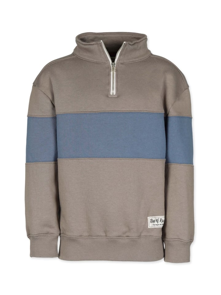 Sweat " Quarter Zip " in mud-dove-blue