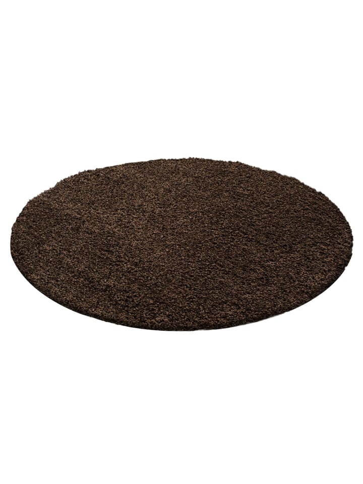 Hochflor Teppich Lux in Braun