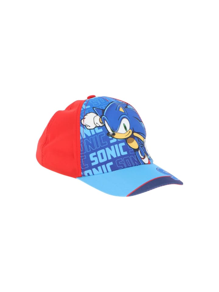 Sonic the Hedgehog Stylische Kappe Baseballcap für Kinder Dunkelblau in Rot