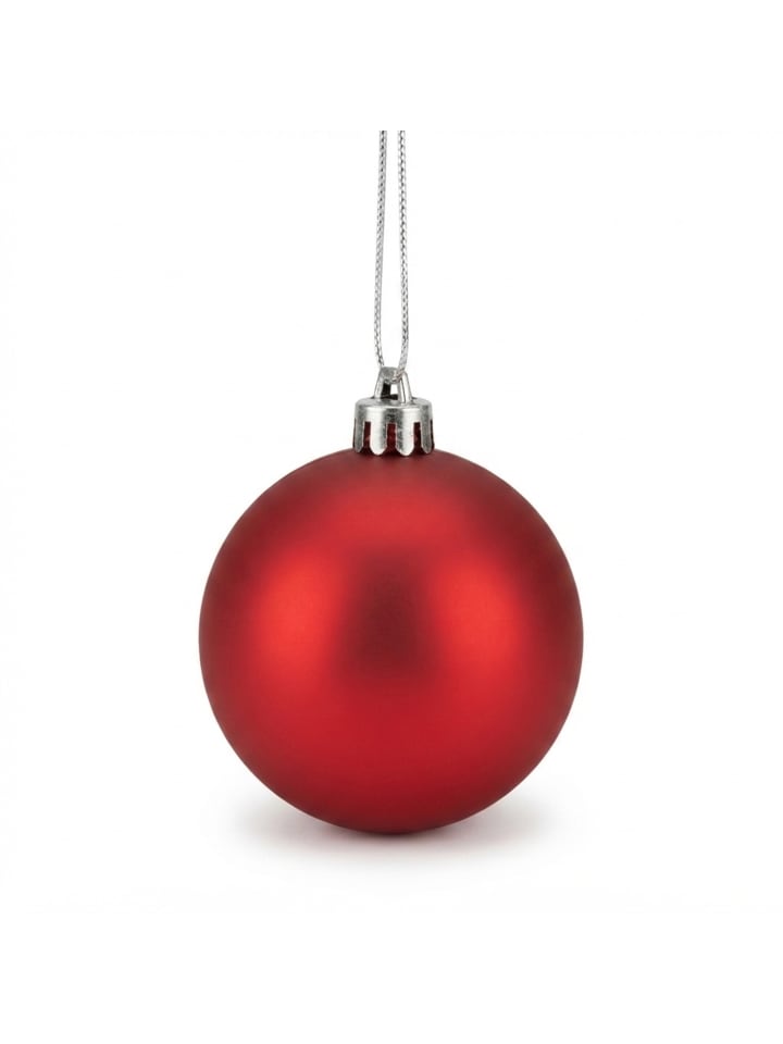 100 x Weihnachtskugeln Set in Rot