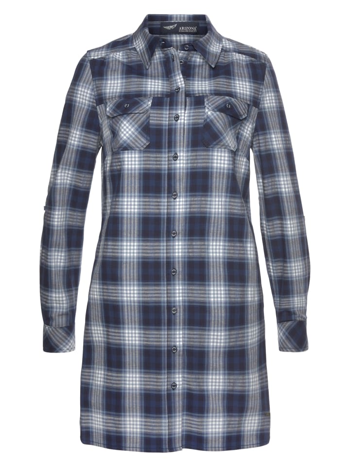 Karobluse in blau kariert