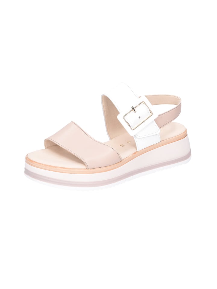 Schnürschuh in beige