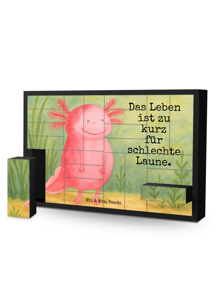 Weihnachtskalender Axolotl Glücklich Design mit... in Weiß