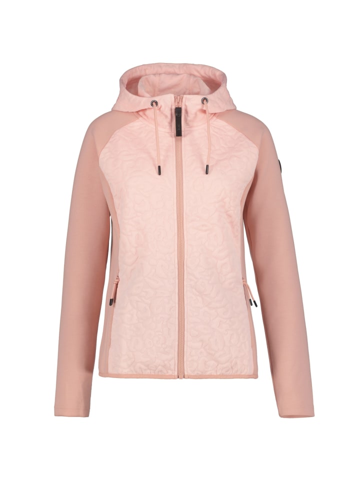 Amberg Midlayer mit Kapuze in rosa