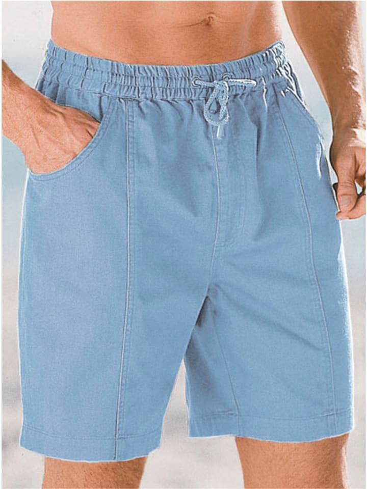 Bermudas in blue-bleached