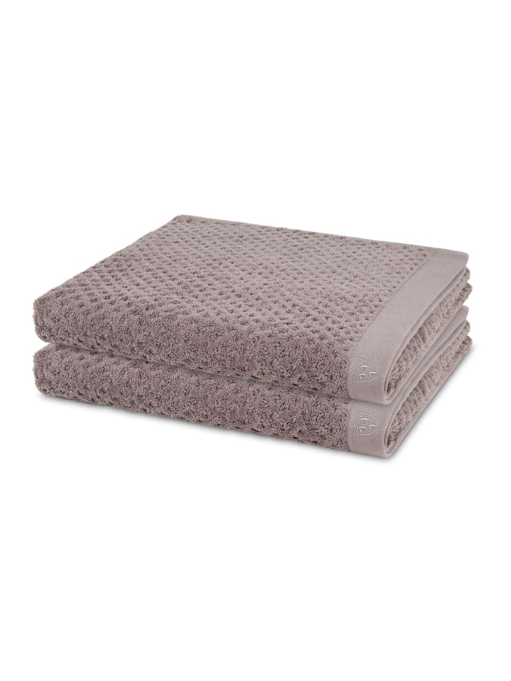 2 X Duschtuch im Set Harmony in Flanell