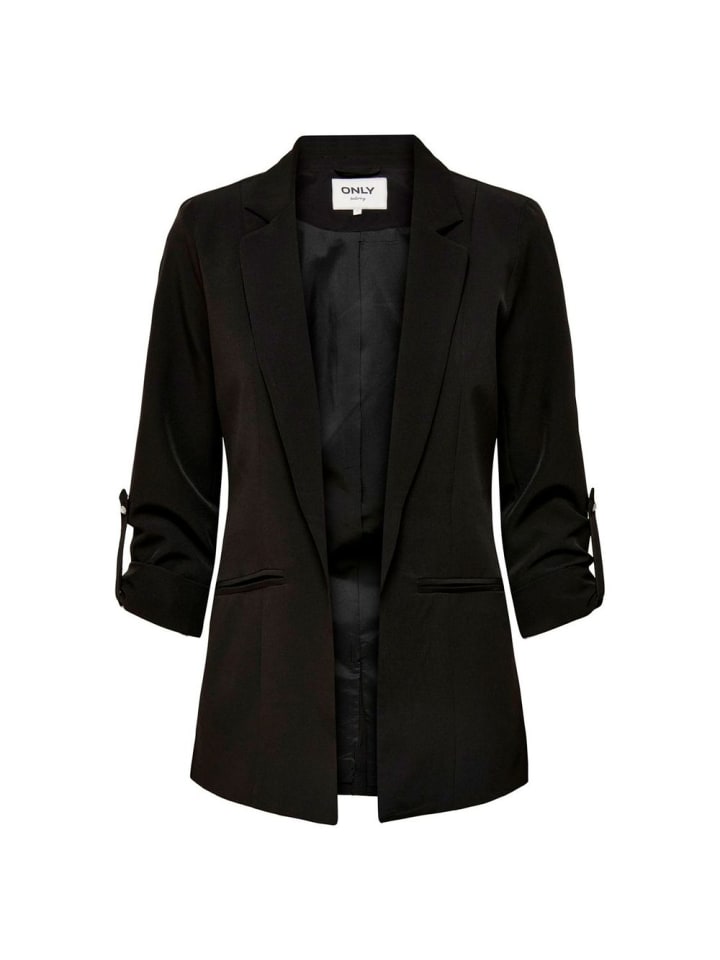 Schwarz Polyester Blazer