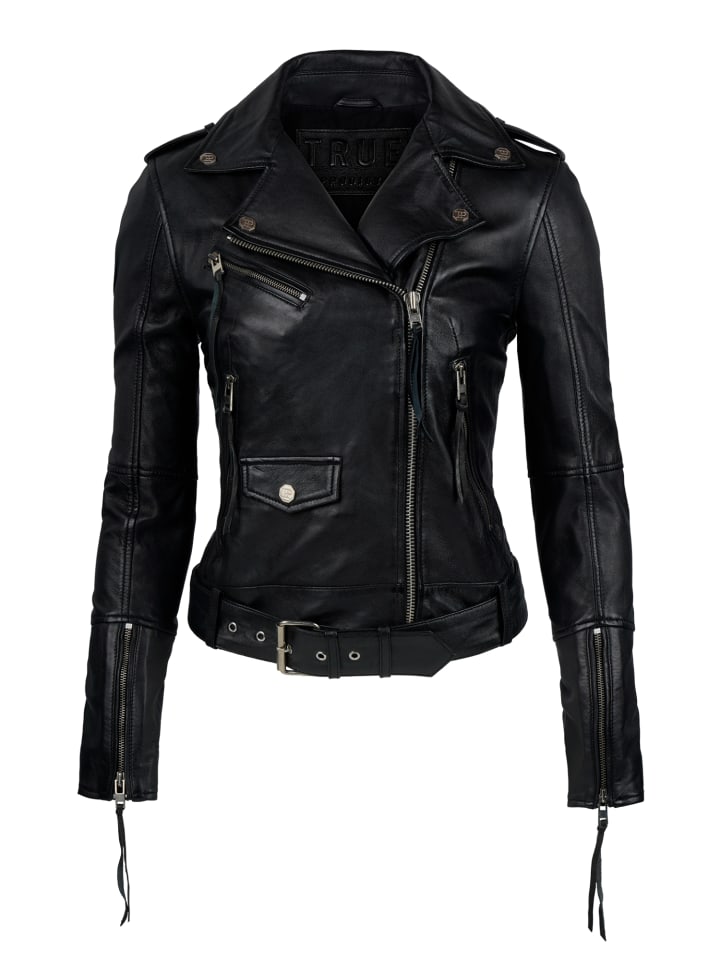 Lederjacke Milena in Schwarz