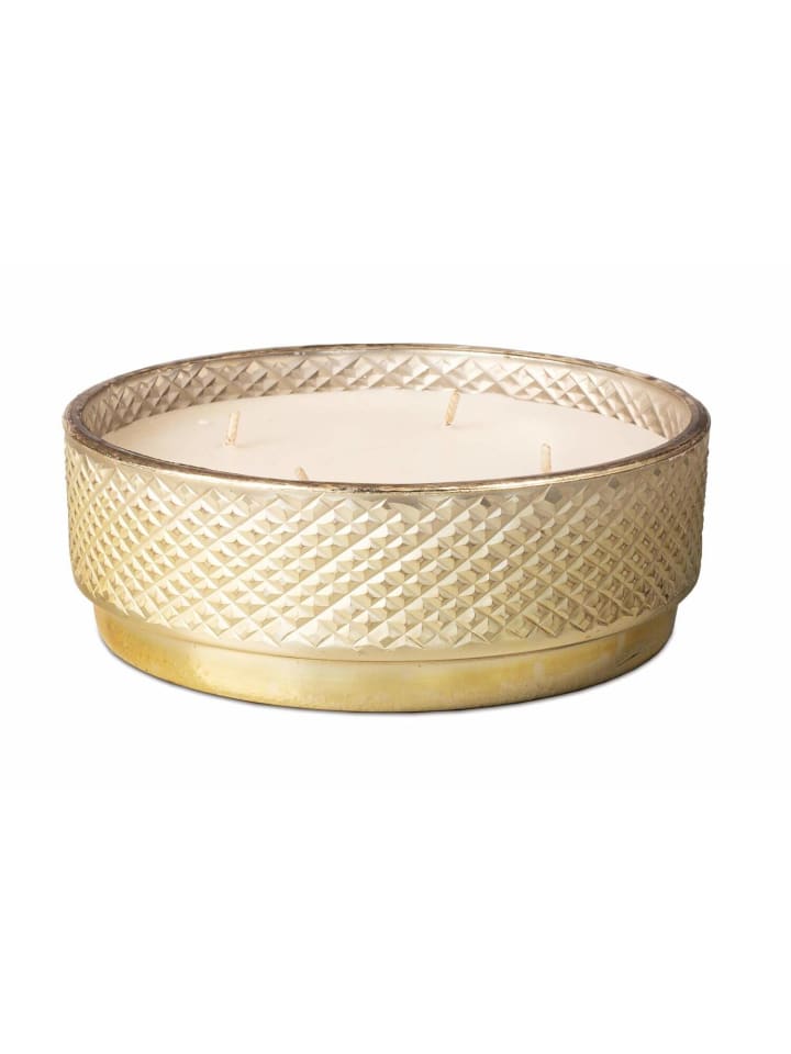 4-Docht-Kerzenschale in Silber | Gold
