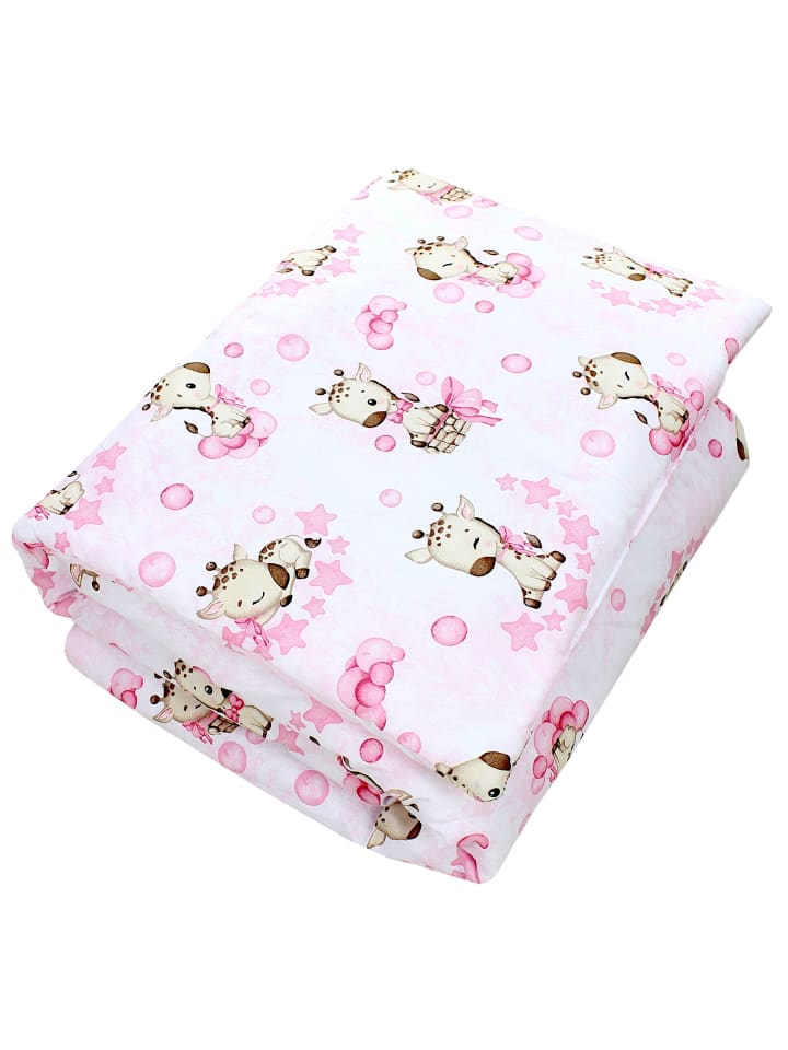 Kinder Bettdecken Set Gemustert in rosa Modell 1