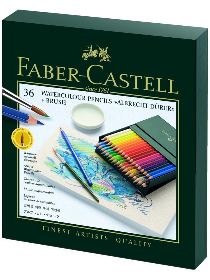 Künstler-Aquarellstift Albrecht Dürer 36 Farben sortiert in Atelierbox