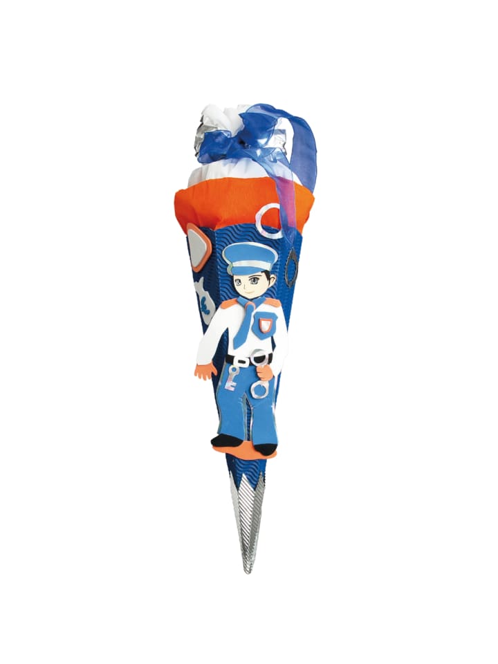 Bastelset Schultüte klein 40 cm Polizist