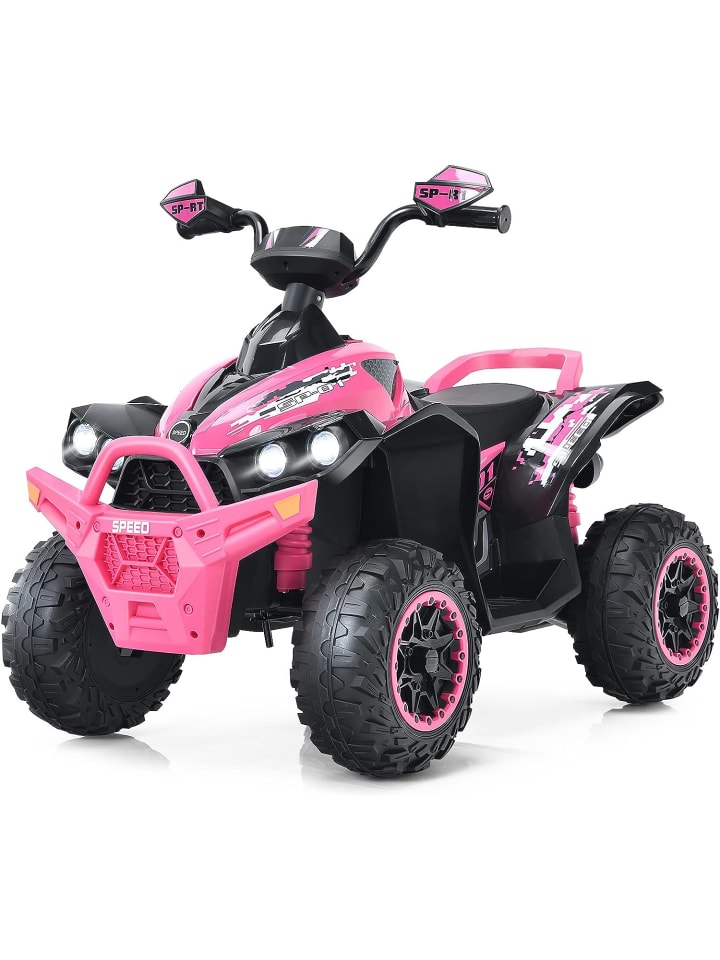 12V Elektro Mini Quad mit Musik in Rosa
