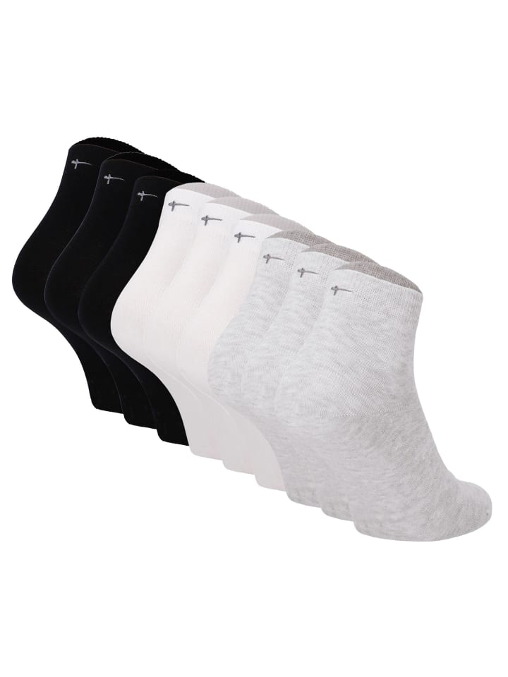 Socken 9er Pack in Schwarz/Weiß/Grau