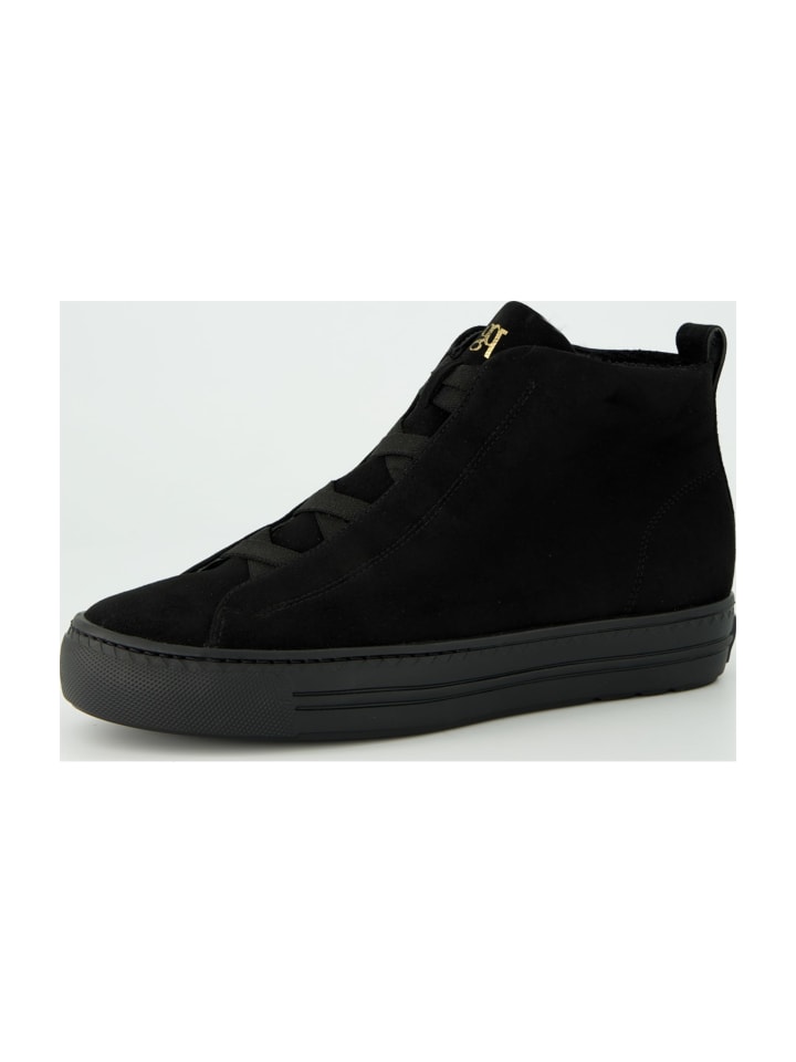 Plateau Stiefeletten in Schwarz