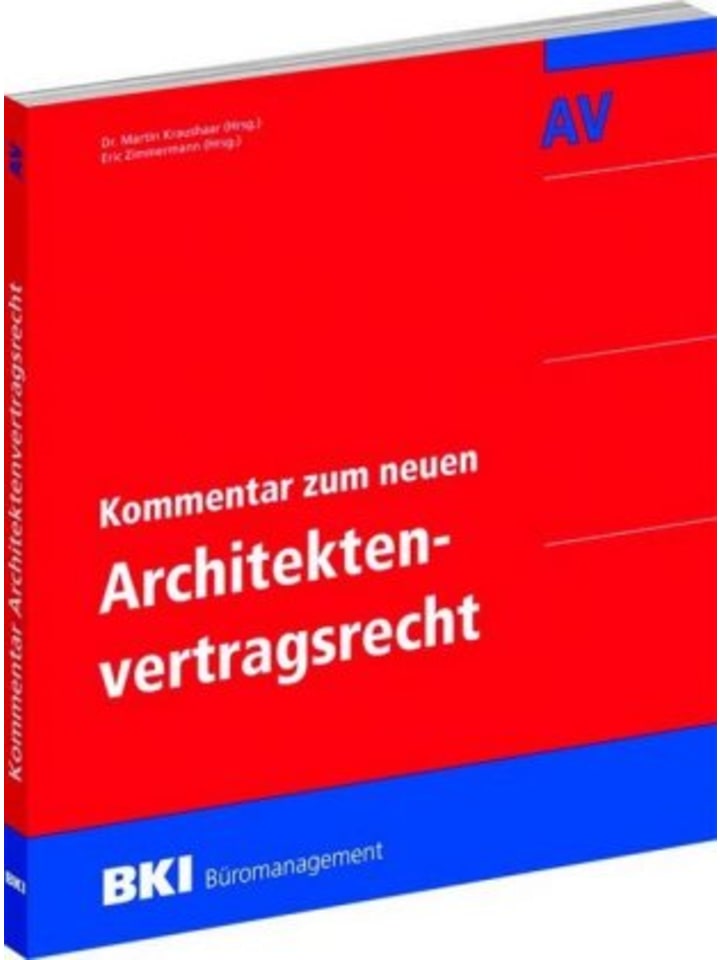 Buch - Kommentar zum neuen Architektenvertragsrecht