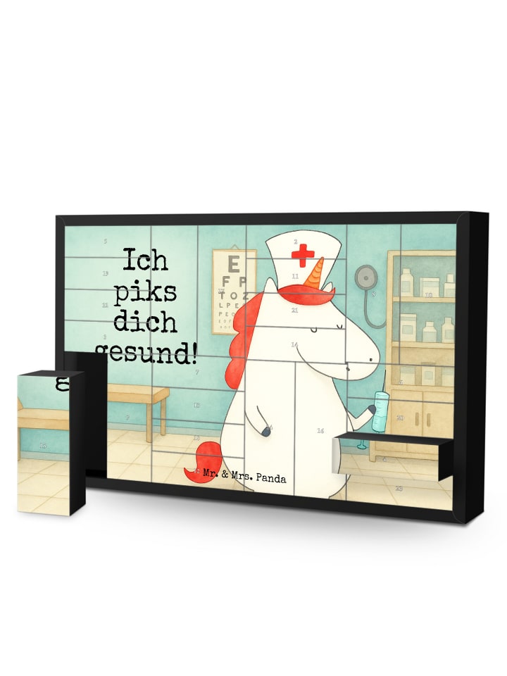 Weihnachtskalender Einhorn Krankenschwester Des... in Weiß