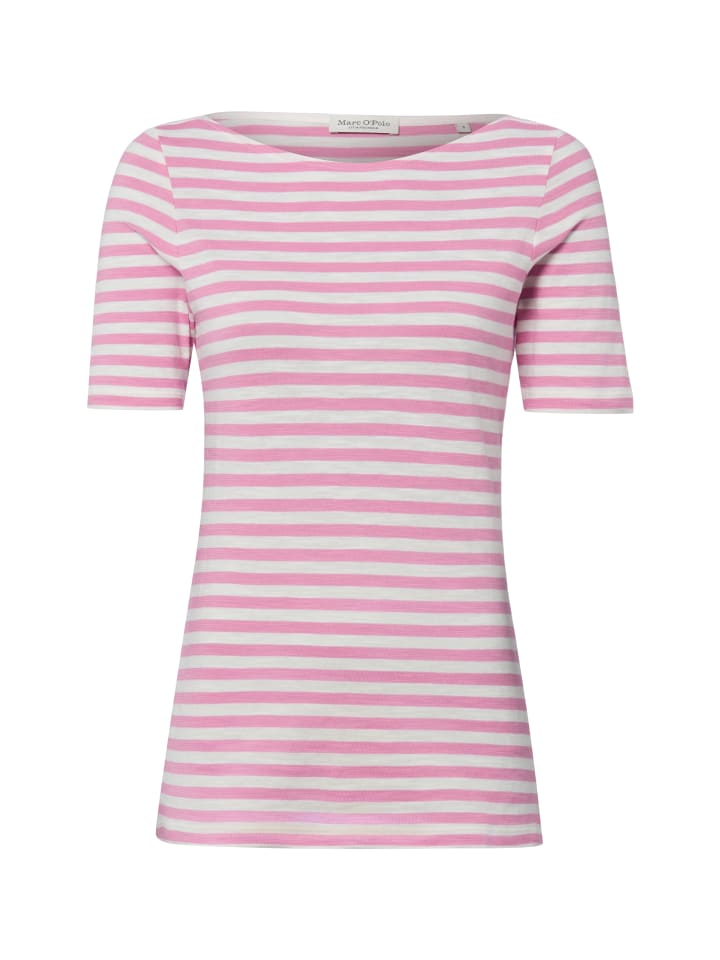 T-Shirt in pink weiß - 0006