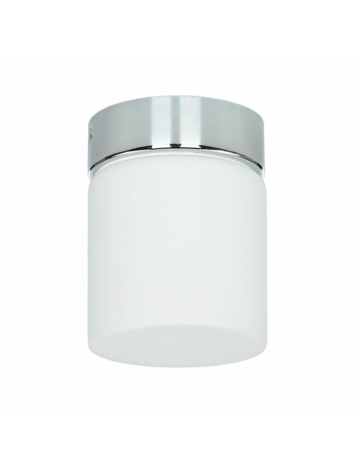 Deckenlampe Ø 10 x (H)13 cm in Chrom Weiß