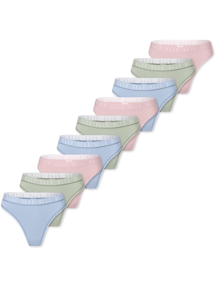 Tanga Logo in Rose, light green, light blue