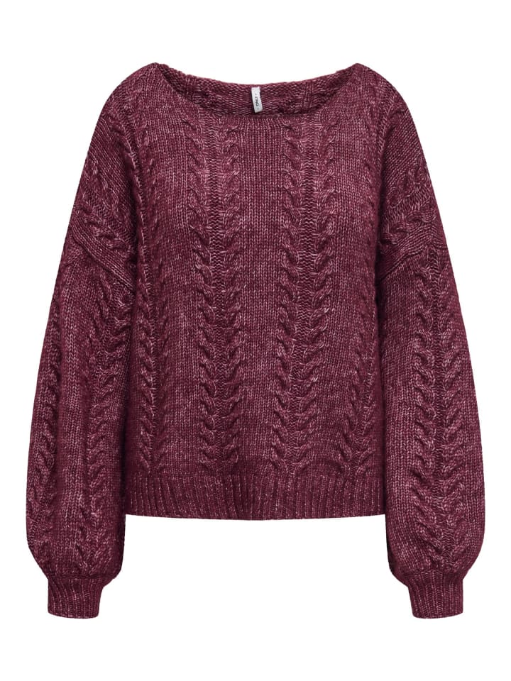 Strickpullover in Cabernet