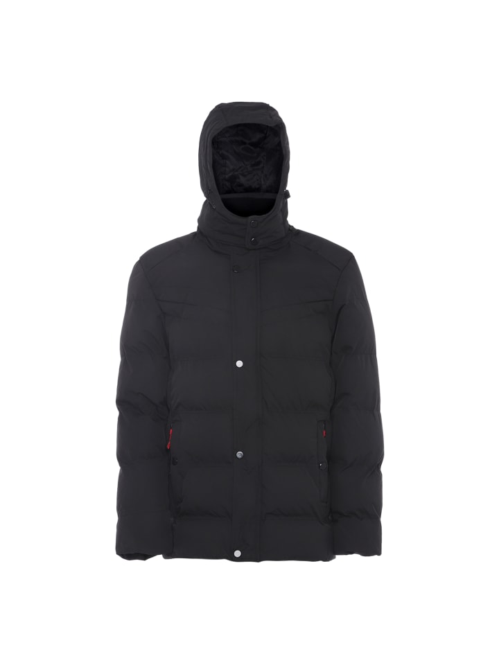 Herren Wattierte Steppjacke in SCHWARZ