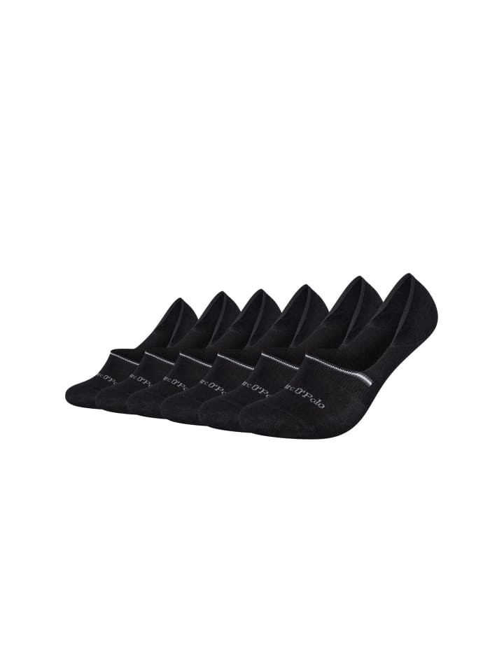 Füßlinge 6er Pack black