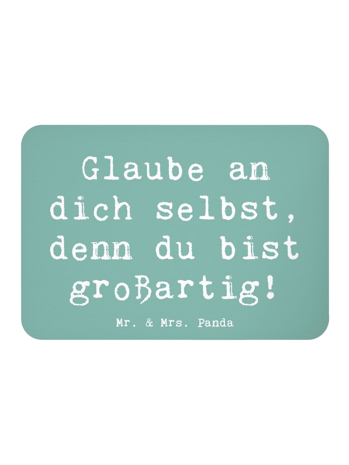 Magnet Spruch Selbstvertrauen stärken mit Spruch in Meeresbrise