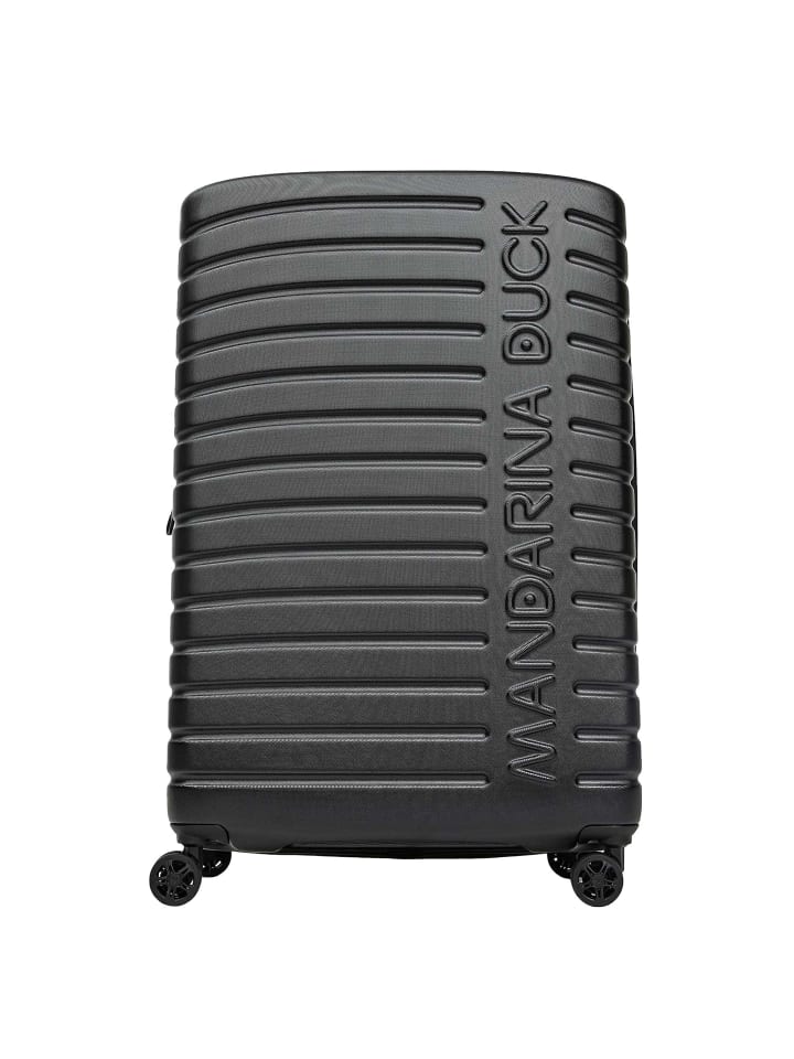Flyduck 4 Rollen Trolley 75 cm mit Dehnfalte black