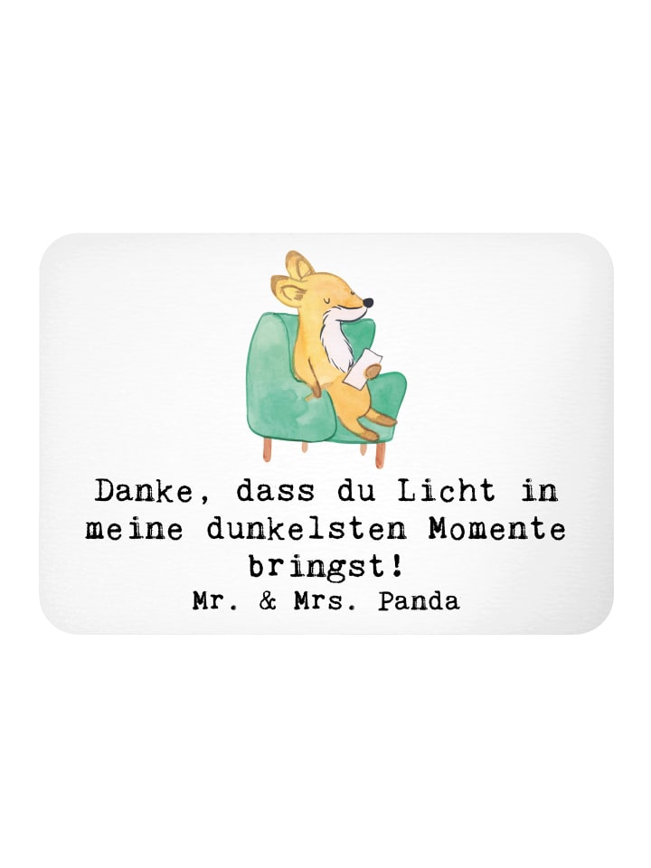 Magnet Spruch Herztherapeut Licht mit Spruch in Weiß