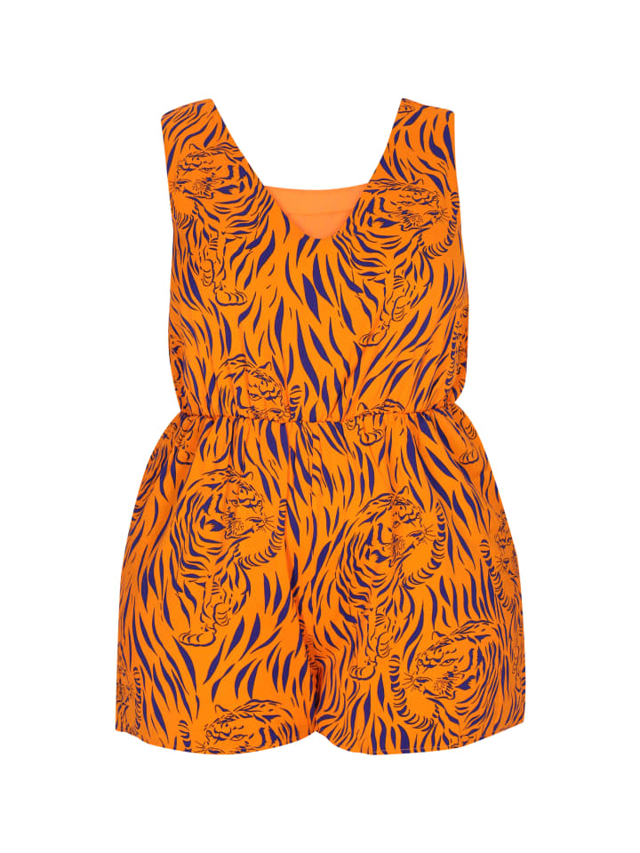 Women Plus Size Jumpsuit in Orange